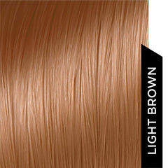 Hairatin fibers on crown for instant fullness and natural blend.