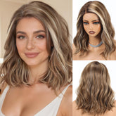 HairCube Synthetic T Lace Front Wig with undetectable front lace for seamless daily wear.