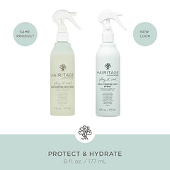 Hairitage spray dispensing action demonstrating even coverage