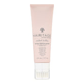 Hairitage Restart Button Scalp Exfoliator bottle closeup highlights premium packaging and ease of use.
