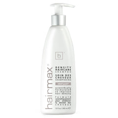 Hairmax Density Shampoo bottle front showcases the premium thinning-hair formula.
