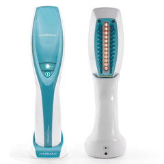HairMax Ultima12 Classic LaserComb in cordless setup for convenient at-home use.