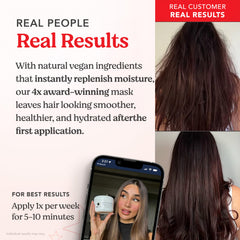 HAIRtamin application on damp hair for even coverage and nourishment.