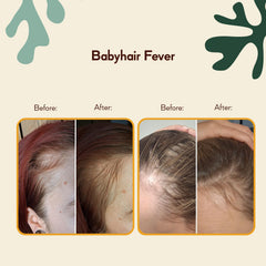 HairTry Babyhair Fever serum swatch reveals a lightweight texture for deep scalp reach