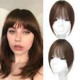 HAITOO clip-in bangs with French bangs for a natural look and seamless blend.