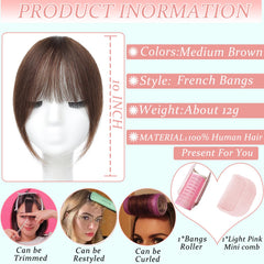 HAITOO bangs showing temple detail for a secure, comfortable fit.