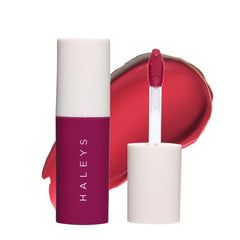 HALEYS Re-dew lip gloss hero shot showcasing glossy shine and buildable color.