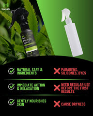 Hanábi Premium Hemp Spray lavender focus delivers calming aroma.