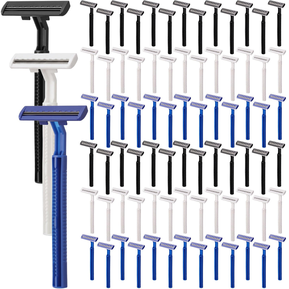 Hanaive disposable razor bulk pack front view for hotel and travel convenience