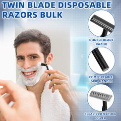 Hanaive razor handle with non-slip grip for wet bathroom use