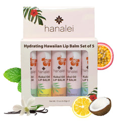 Hanalei Lip Balm Island Mint tube hydrates lips with tropical freshness