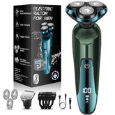 Handsomeface electric razor with a 3D floating head for close, comfortable shaving.