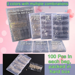 HandWig 5mm micro rings for extensions discreet attachment.