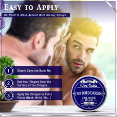 Handy Hound No Boundaries Solid Cologne applied to pulse points for a simple daily routine.