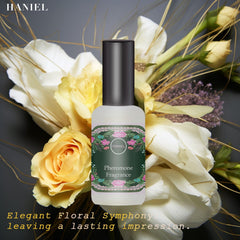 Haniel floral mist delivers a bright, approachable scent for social moments.