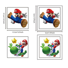 Hanisna Mario tattoos set designed for classroom activities and carnival rewards.