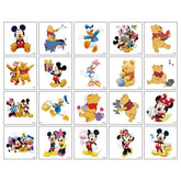 HANISNA Mickey Minnie tattoo sheet for kids parties, fun party favors and decorations