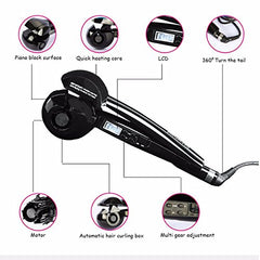 Temperature range 140°C to 230°C enables versatile styling options.