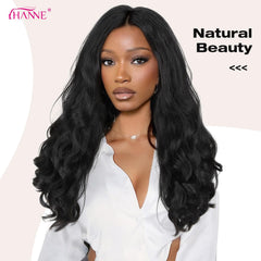 HANNE Yaki Curly V Part Wig 22-inch length adds natural volume
