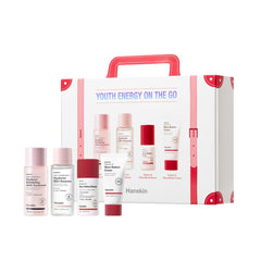 Hanskin Youth Energy on the Go Kit toner for gentle exfoliation on the go