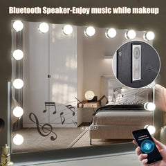Hansong mirror back shows Bluetooth speaker for music or calls while you style