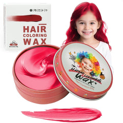 Hansuby temporary red color wax pack-shot showing quick, washable color at home.