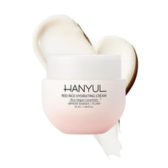 HANYUL Red Rice Hydrating Cream jar front view emphasizing hydration
