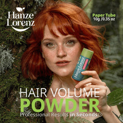 Hanze Lorenz Hair Texture Powder provides a transparent matte finish for all colors.