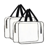 HAOGUAGUA clear tote bags showing contents for quick packing