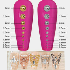 Haozher stainless steel nail tweezers ideal for precise bead placement
