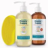 Happy Cappy medicated daily shampoo bottle for cradle cap care and gentle cleansing