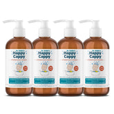 Happy Cappy Medicated Shampoo bottle front, fragrance-free for sensitive scalps.