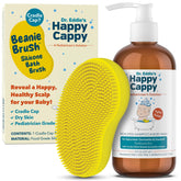 Happy Cappy medicated shampoo bottle for cradle cap care and gentle cleansing.