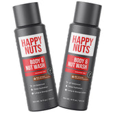 Happy Nuts Big Wood Body Wash bottle ready for a refreshing daily cleanse.