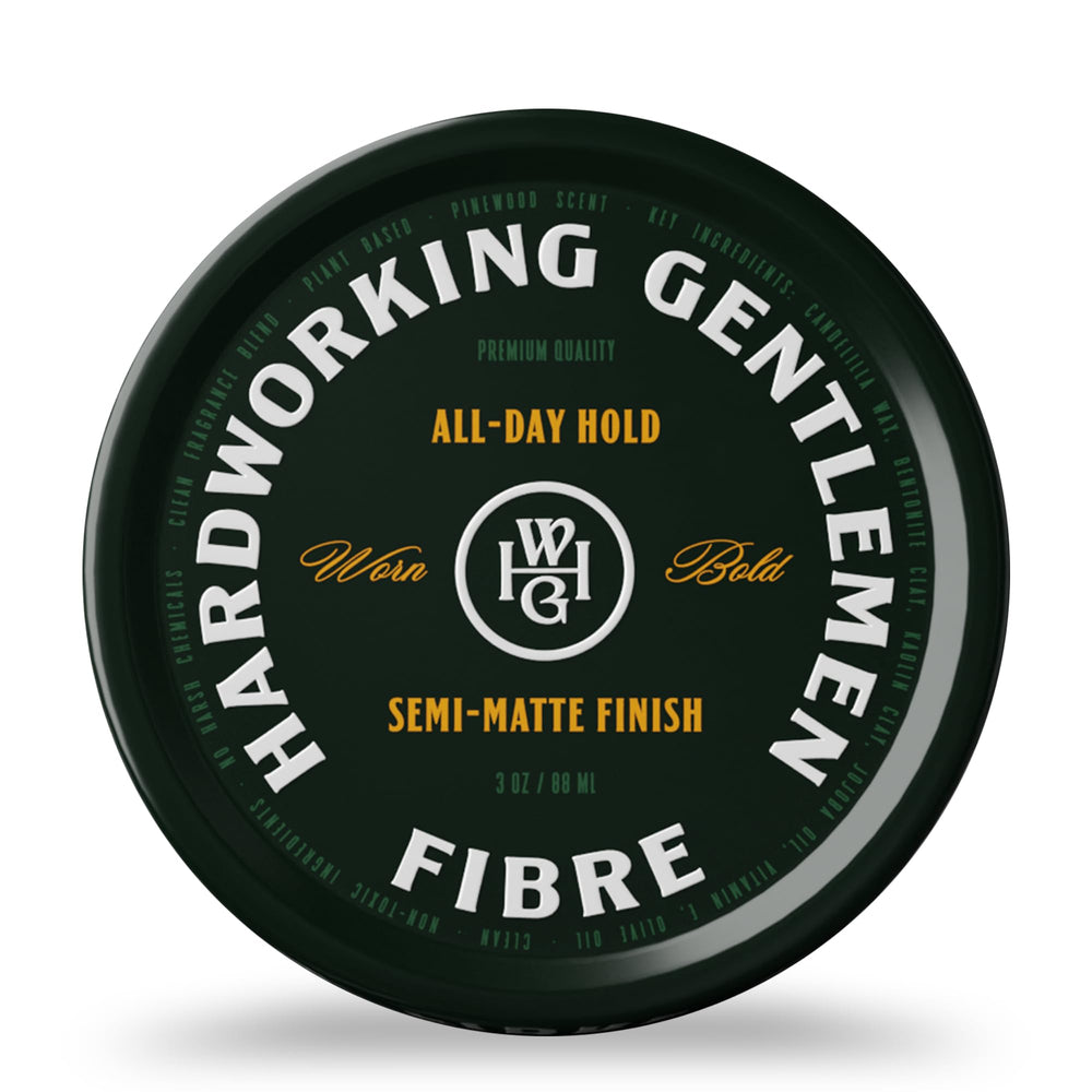Hardworking Gentlemen Fibre container showing structured, all-day hold.