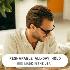 Hardworking Gentlemen Fibre textured matte finish highlights natural look without shine.