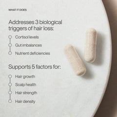 Six-pack boxes of Harklinikken Hair Supplement neatly aligned.