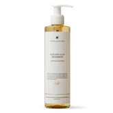 Harklinikken Stabilizing Scalp Shampoo bottle shows a gentle cleanse for oily scalps and balanced oil