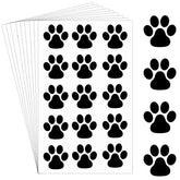 Harloon paw print tattoos — 20-sheet package for big parties
