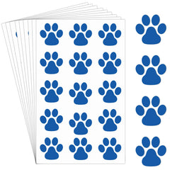 Harloon blue paw print tattoo sheets for party decor