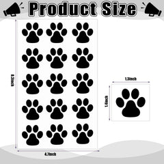 Harloon paw print tattoos on arm closeup — bold black design