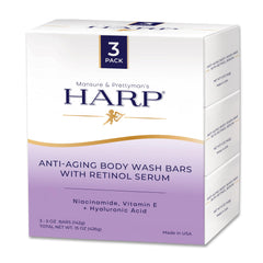 HARP retinol bar close-up showing smooth texture and potential anti-aging feel