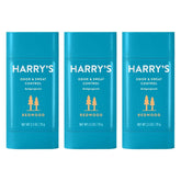 Harry's Redwood antiperspirant stick delivering all-day odor protection.