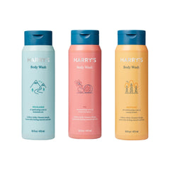 Harry's men's body wash fig bottle with rich lather for a refreshed start.