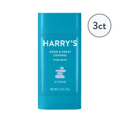 Close-up of Harry's Stone deodorant applying smoothly.