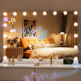 Hasipu Hollywood vanity mirror with LED lights for precise makeup application