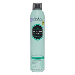 HASK Tea Tree Invigorating Dry Shampoo applying at roots to refresh hair