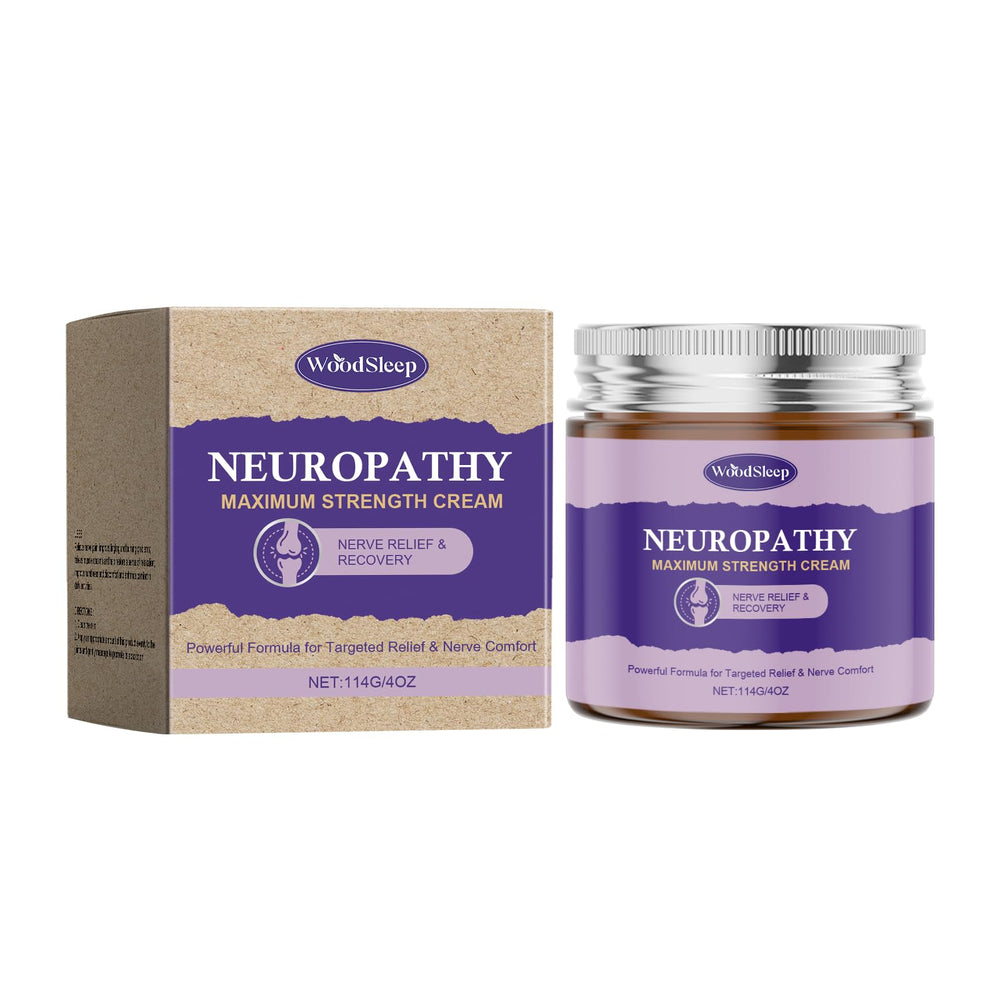 HATIKY Neuropathy Cream jar on table showing deep hydration