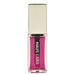 Haus Labs Lip Oil Tint Sheer Pink application for natural glow and non-sticky shine.
