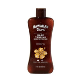 Hawaiian Tropic Dark Tanning Oil bottle for outdoor tanning